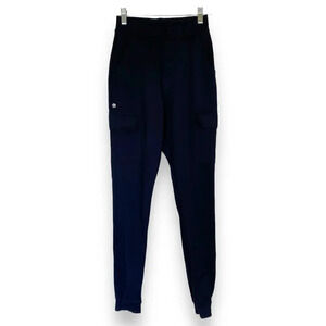 BUFFBUNNY Presidential Cargo Pants Black Technical Size XS Sleek Stretchy Jogger